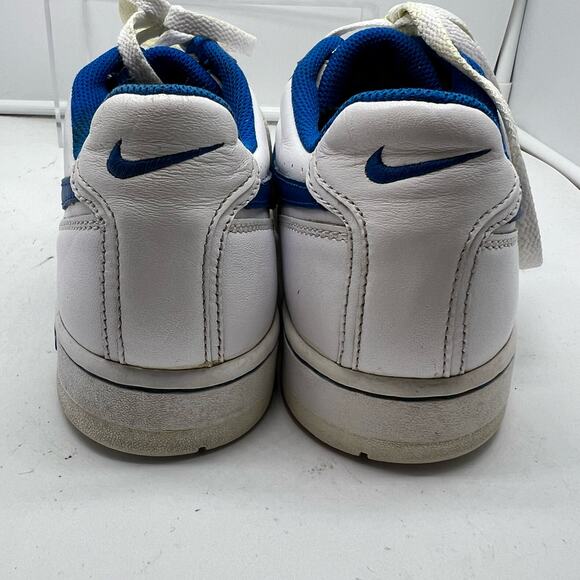 NIke Air Shoes Mens 9 Prestige Dunk Low White Blue 313325-144 - Picture 8 of 9